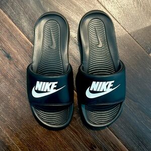 Black Nike Slides